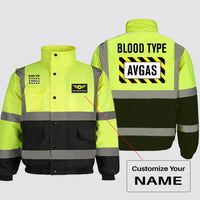Thumbnail for Blood Type AVGAS Designed Reflective Winter Jackets