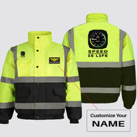 Thumbnail for Speed Is Life Designed Reflective Winter Jackets