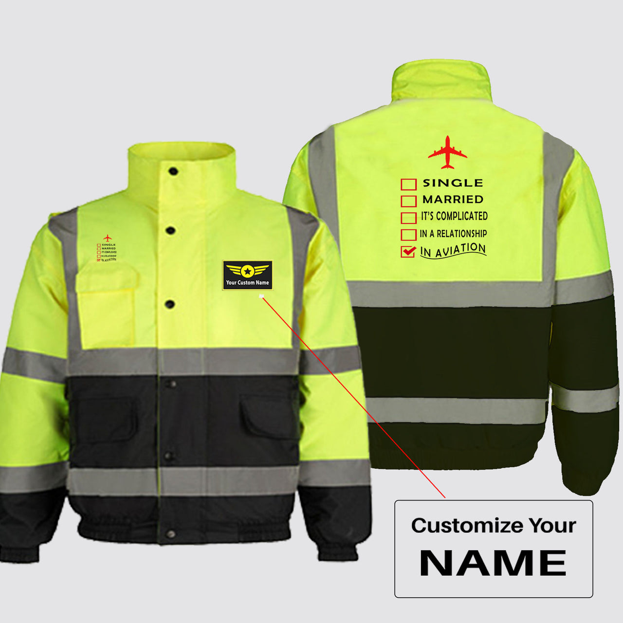In Aviation Designed Reflective Winter Jackets