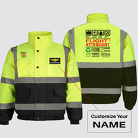 Thumbnail for Flight Attendant Label Designed Reflective Winter Jackets