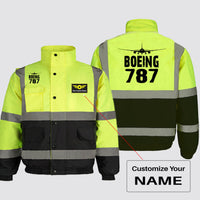 Thumbnail for Boeing 787 & Plane Designed Reflective Winter Jackets