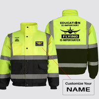 Thumbnail for Flying is Importanter Designed Reflective Winter Jackets