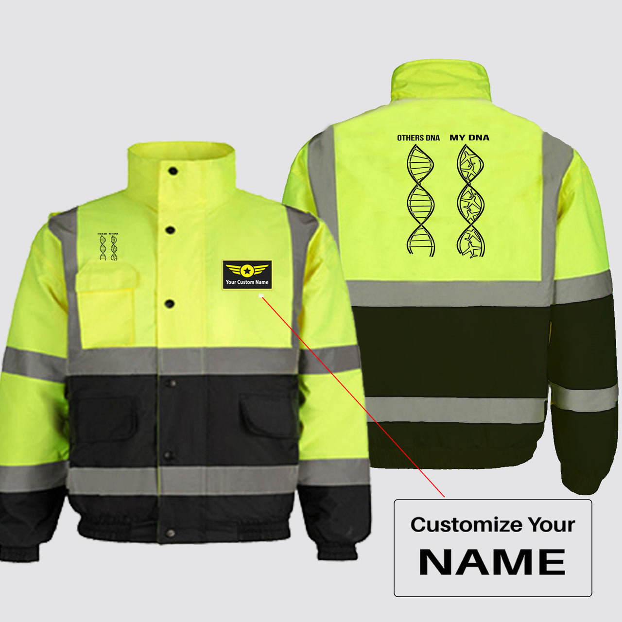 Aviation DNA Designed Reflective Winter Jackets