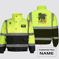 Thumbnail for Fighter Machine Designed Reflective Winter Jackets