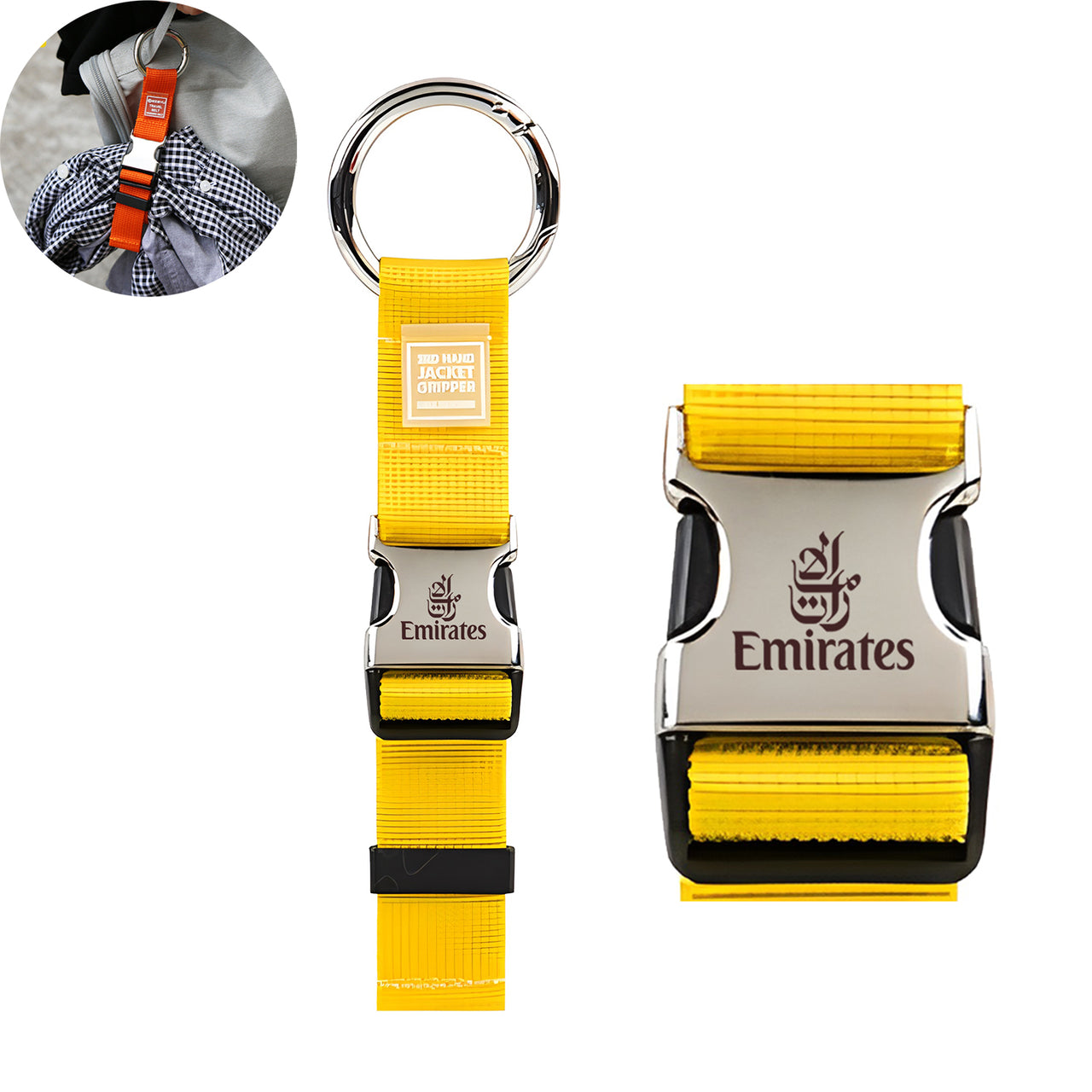 Emirates Airlines Designed Portable Luggage Strap Jacket Gripper