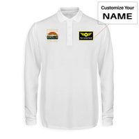 Thumbnail for Retro Piper PA-46 Designed Long Sleeve Polo T-Shirts