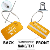 Thumbnail for Douglas DC-3 & Plane Designed Fashion Metal Luggage Tags