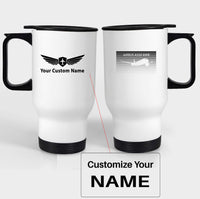 Thumbnail for Airbus A350XWB & Dots Designed Travel Mugs (With Holder)