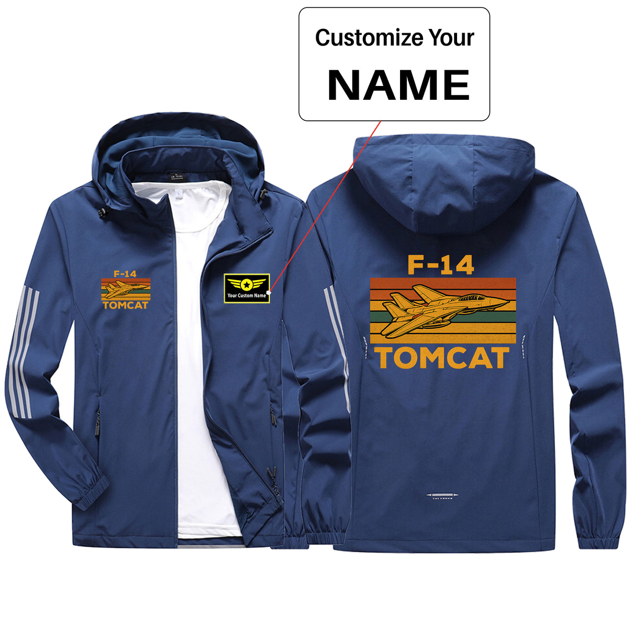 Retro F-14 TOMCAT Design Sport & Running Jackets