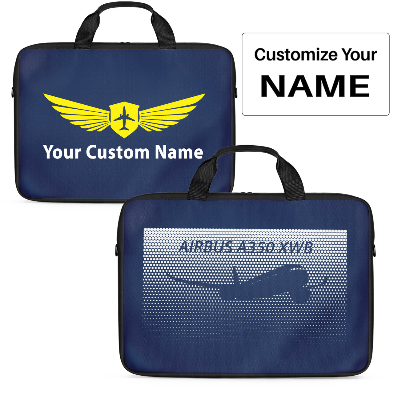 Airbus A350XWB & Dots Designed Laptop & Tablet Bags