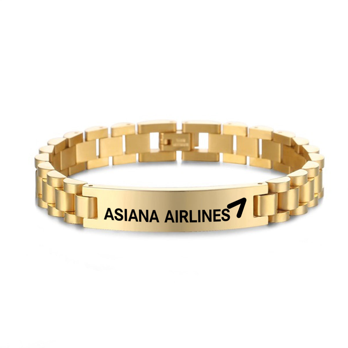 Asiana Airlines Designed Stainless Steel Chain Bracelets
