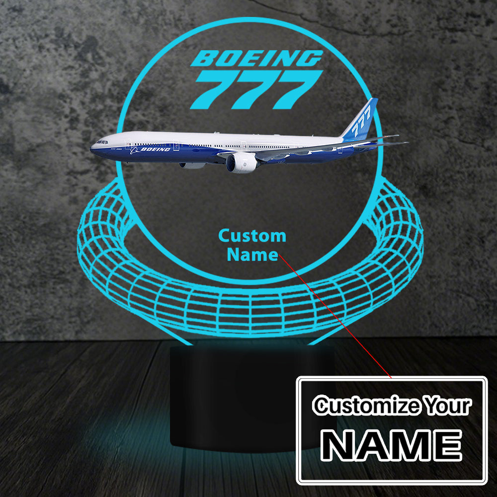 Boeing 777 Designed 3D Lamp