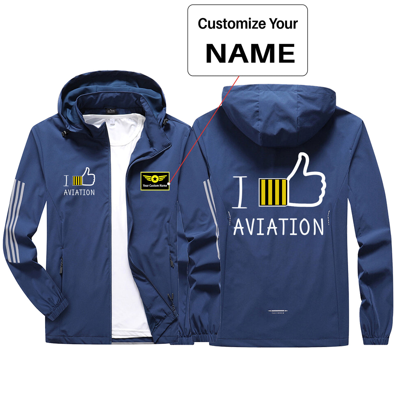 I Like Aviation Sport & Running Jackets