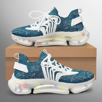 Thumbnail for Paper Airplane & Fly Green Designed Fashion Running Shoes