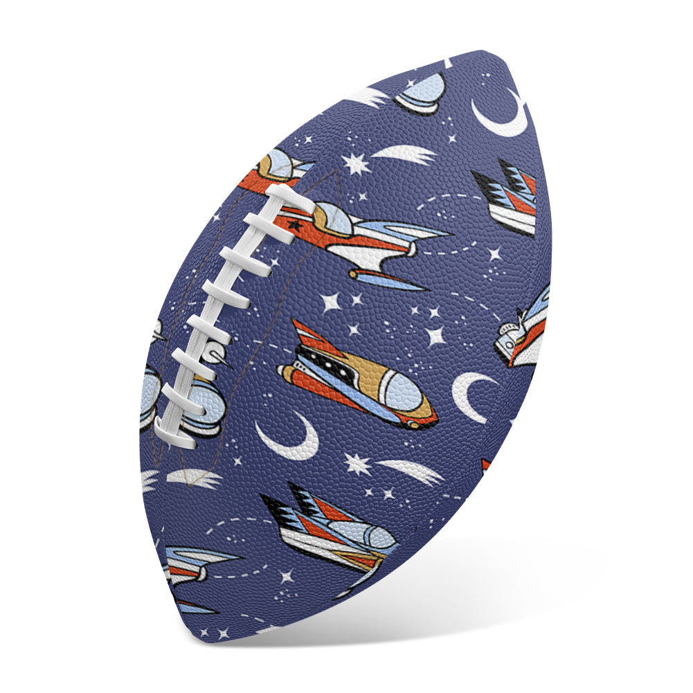 Spaceship & Stars Designed Rugby