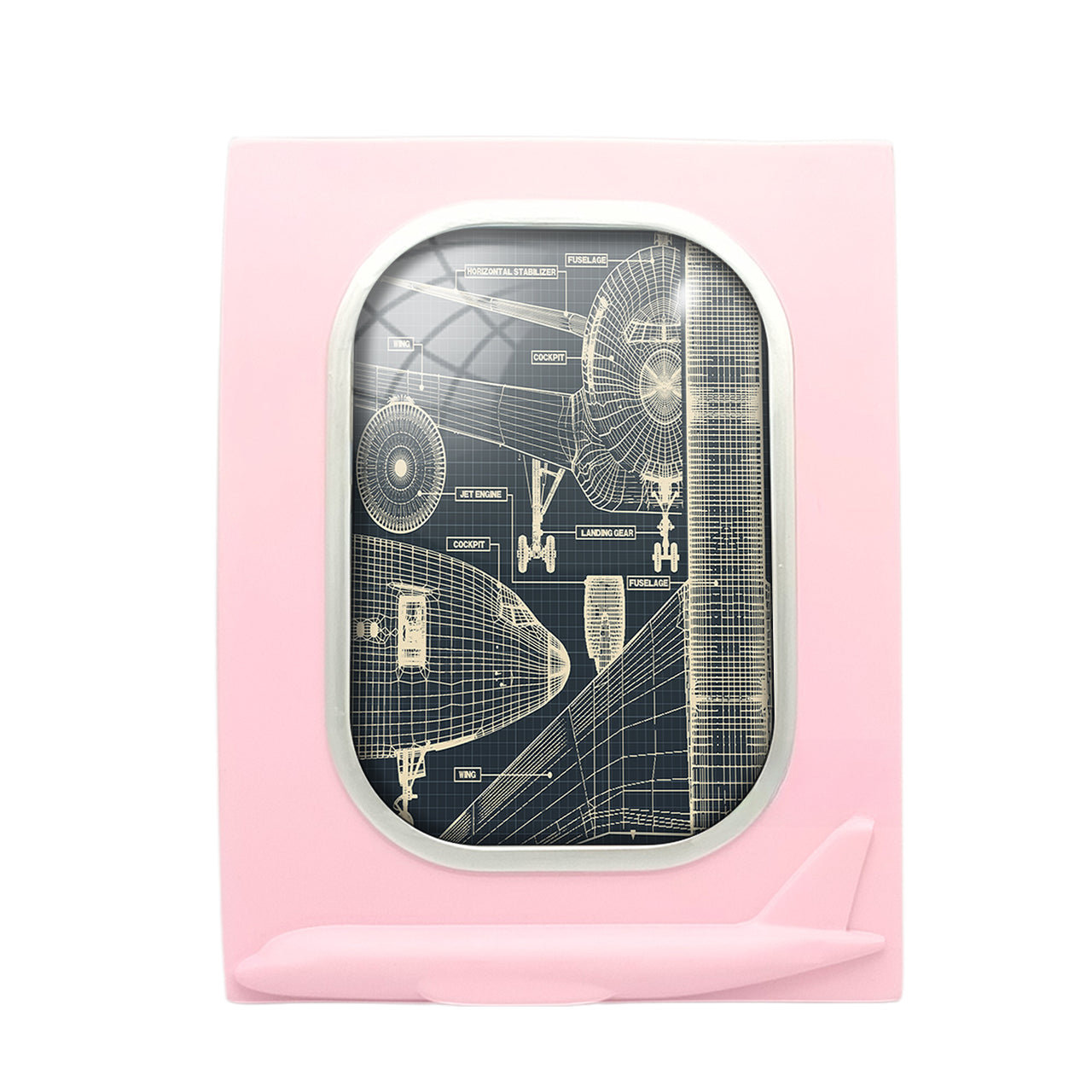 Airplanes Fuselage & Details Designed Airplane Window Photo Frame