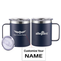 Thumbnail for Allegiant Air Airlines Designed Stainless Steel Laser Engraved Mugs