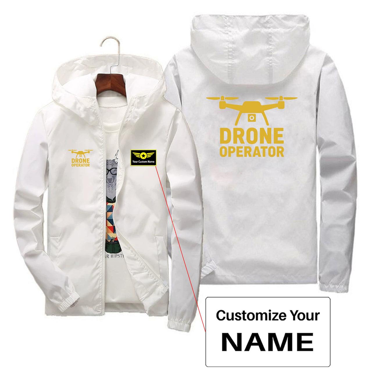 Drone Operator Designed Thin Windbreaker Jackets