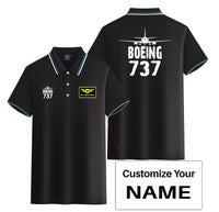 Thumbnail for Boeing 737 & Plane Designed Stylish Polo T-Shirts (Double-Side)