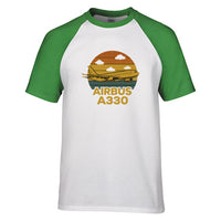 Thumbnail for Retro Airbus A330 Designed Raglan T-Shirts