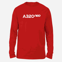 Thumbnail for A320neo & Text Designed Long-Sleeve T-Shirts