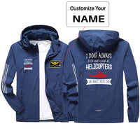 Thumbnail for I Don't Always Stop and Look at Helicopters Sport & Running Jackets