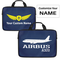 Thumbnail for Airbus A320 Printed Designed Laptop & Tablet Bags