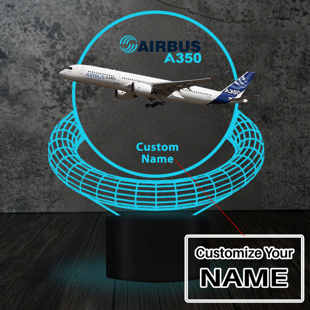 Airbus A350 Designed 3D Lamp