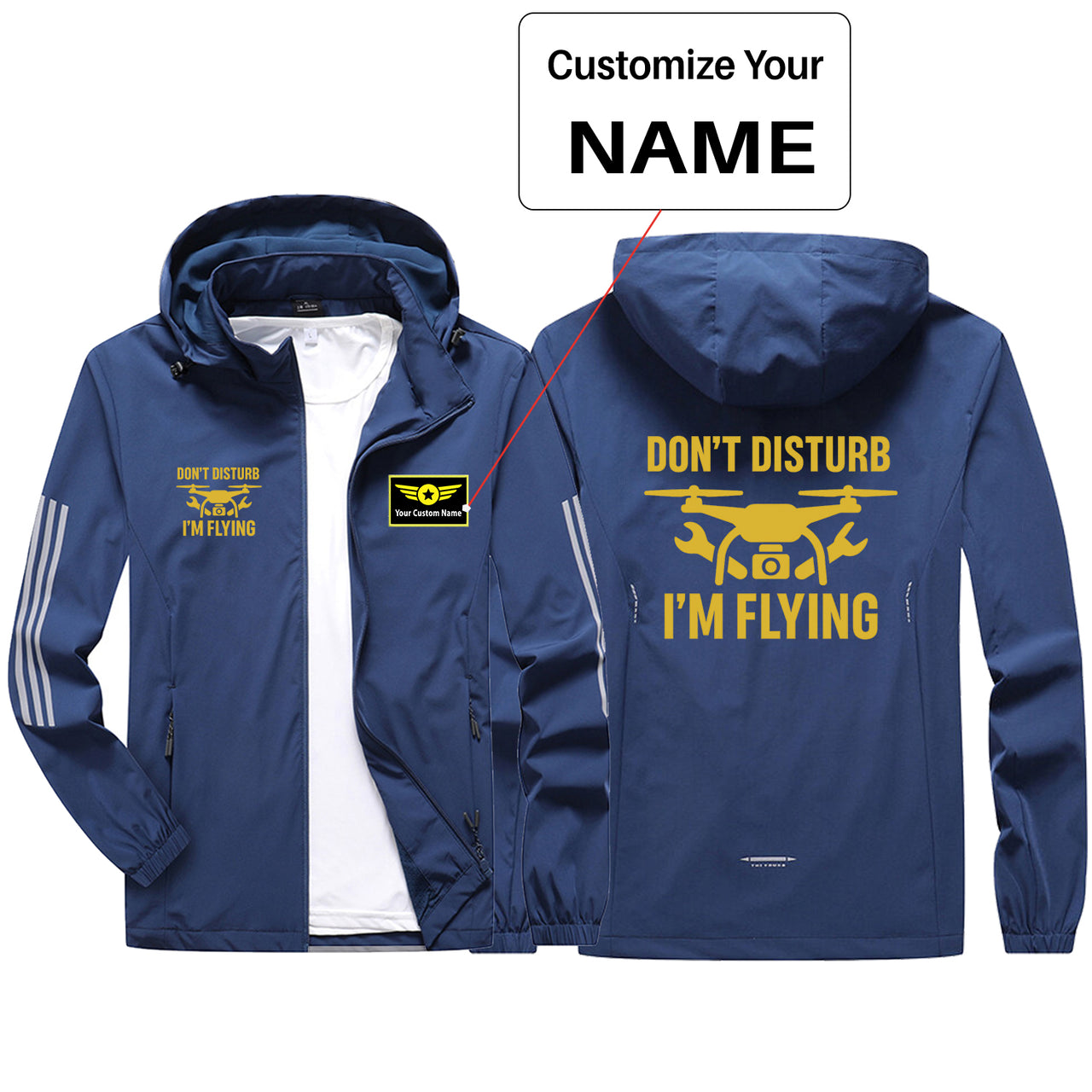 Don't Disturb I'm Flying Design Sport & Running Jackets
