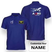 Thumbnail for Airbus A380 Love at first flight Designed Double Side Polo T-Shirts