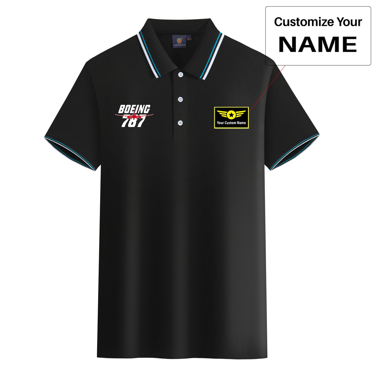 Amazing Boeing 787 Designed Stylish Polo T-Shirts