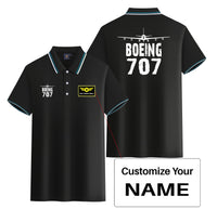Thumbnail for Boeing 707 & Plane Designed Stylish Polo T-Shirts (Double-Side)