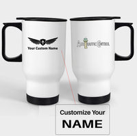 Thumbnail for Air Traffic Control Designed Travel Mugs (With Holder)