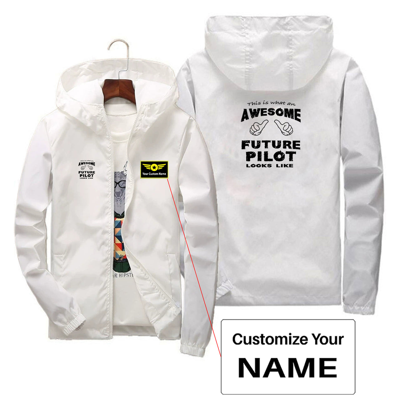 Future Pilot Designed Thin Windbreaker Jackets