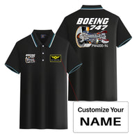 Thumbnail for Boeing 747 & PW4000-94 Engine Designed Stylish Polo T-Shirts (Double-Side)