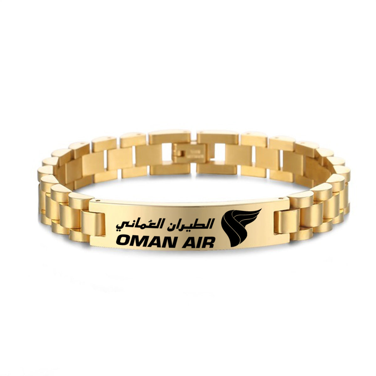 Oman Airlines Designed Stainless Steel Chain Bracelets