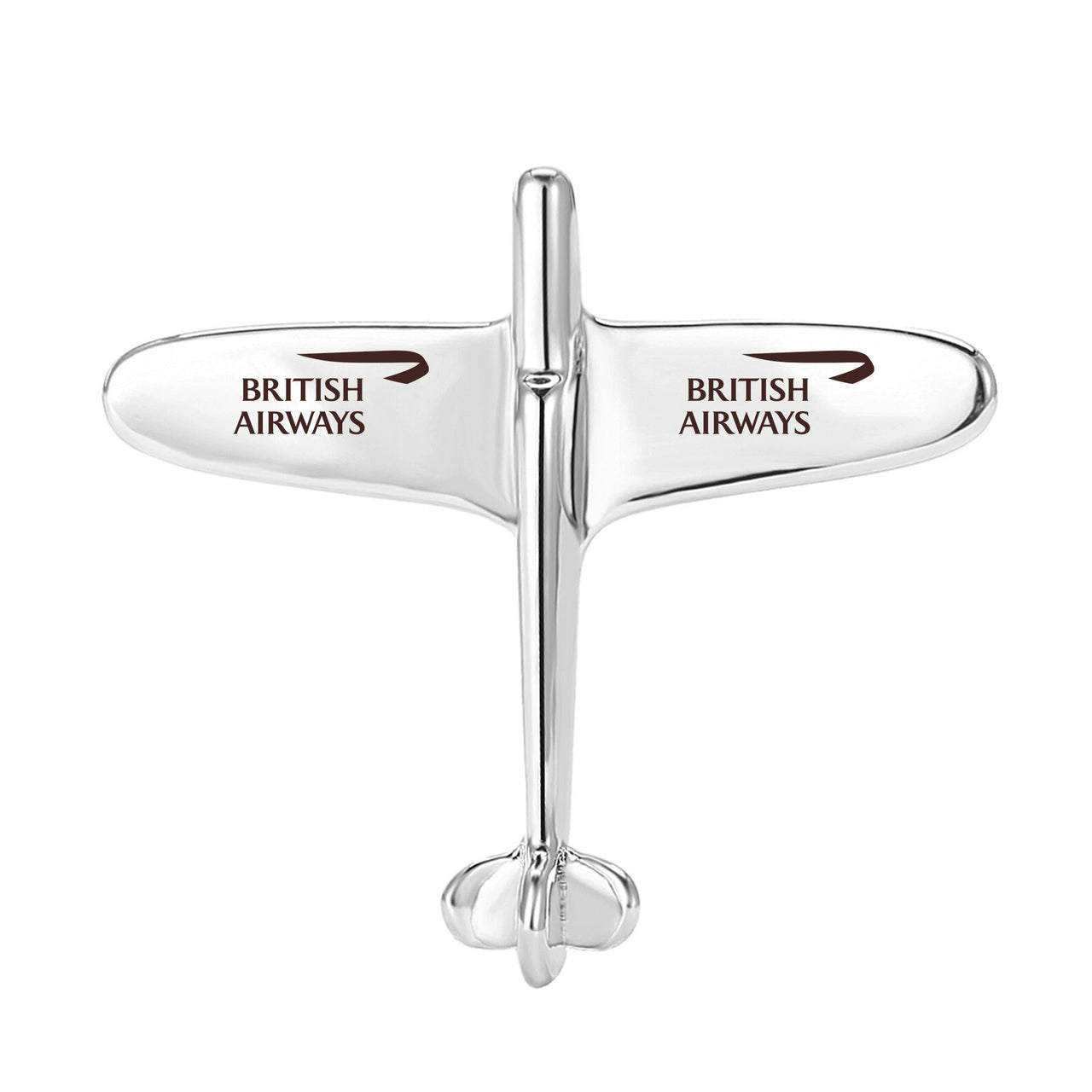 British Airways Airlines Designed Airplane Shape Brooches