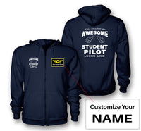 Thumbnail for Student Pilot Designed Zipped Hoodies
