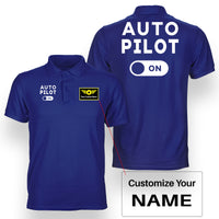 Thumbnail for Auto Pilot ON Designed Double Side Polo T-Shirts