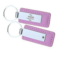 Thumbnail for Custom Design Image Logo Faux Leather Key Chains