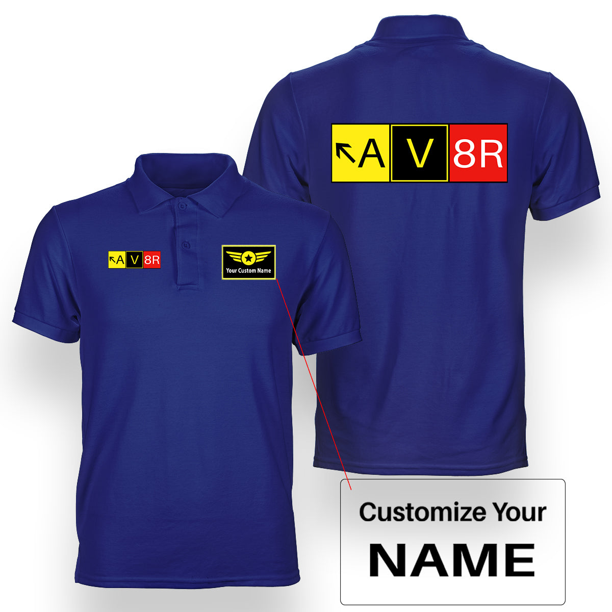 AV8R Designed Double Side Polo T-Shirts