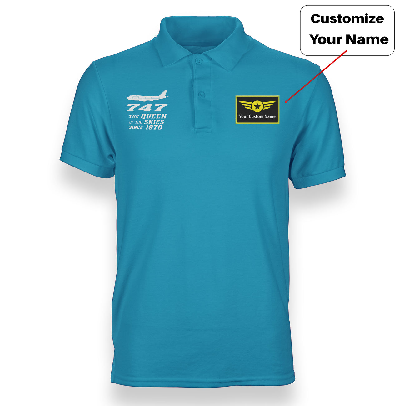 Boeing 747 - Queen of the Skies (2) Designed "WOMEN" Polo T-Shirts