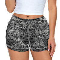 Thumbnail for Dark Coloured Airplanes Designed Women Yoga Shorts Pants