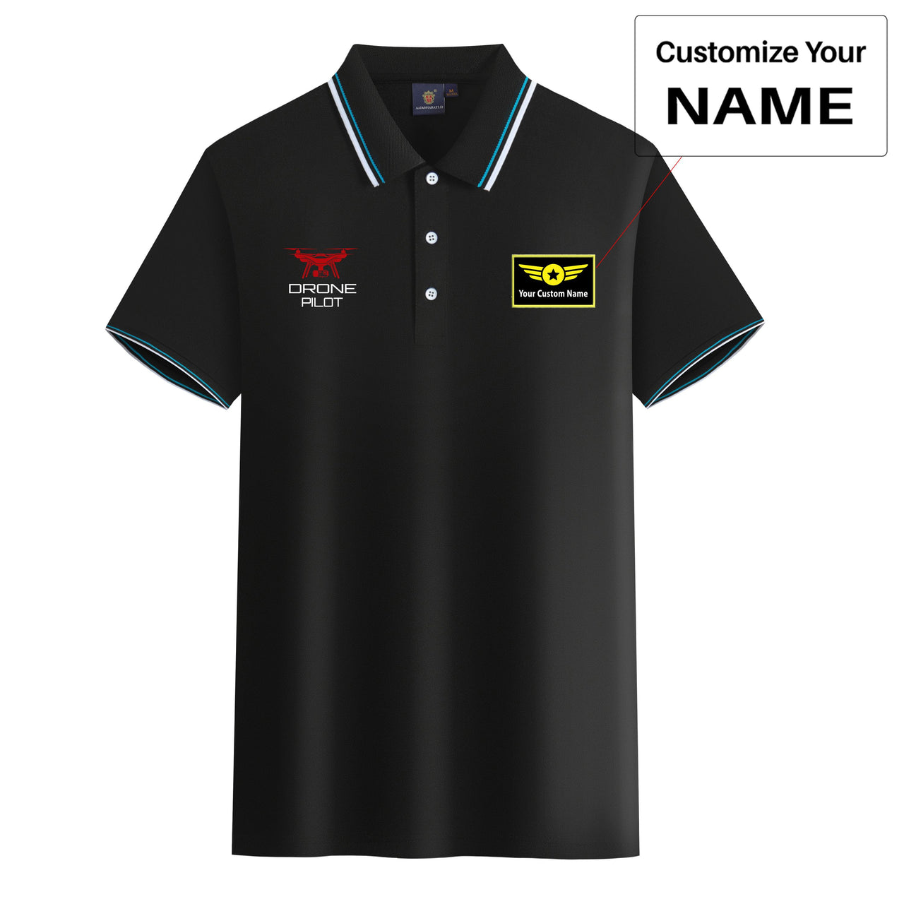 Drone Pilot Designed Stylish Polo T-Shirts