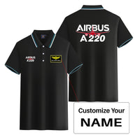 Thumbnail for Amazing Airbus A220 Designed Stylish Polo T-Shirts (Double-Side)