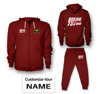 Thumbnail for Amazing 737 Max Designed Zipped Hoodies & Sweatpants Set