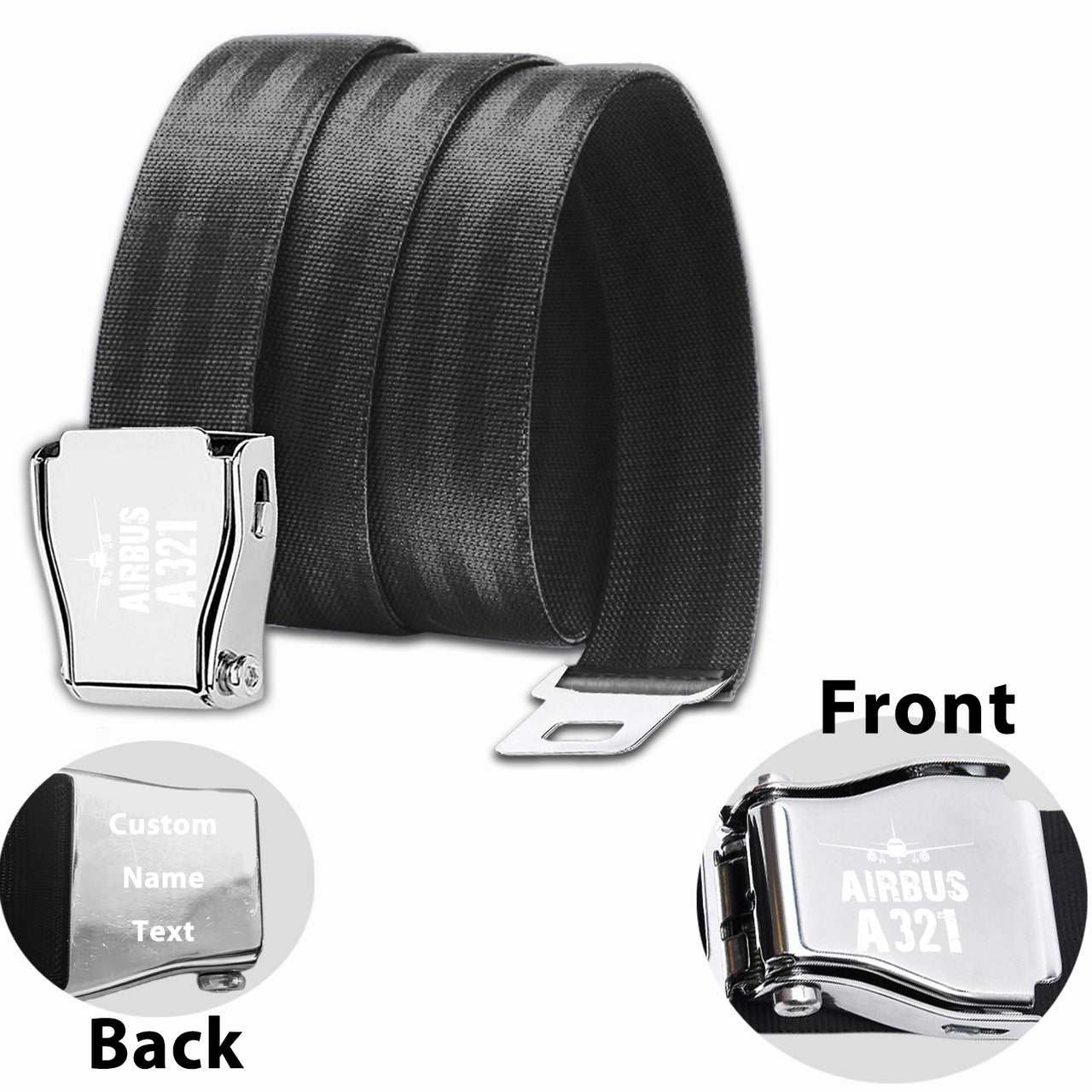 Airbus A321 & Plane Designed Fashion Airplane Seat Belts