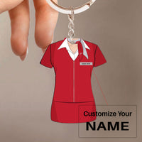 Thumbnail for Austrian Airlines Uniform Acrylic Keychain