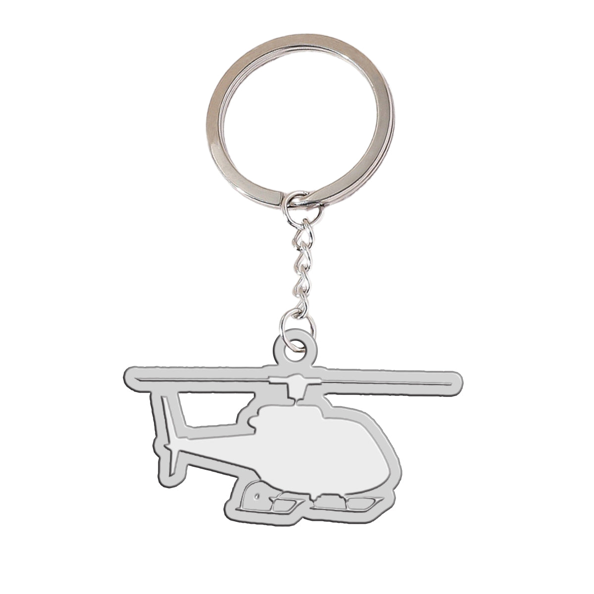 Helicopter Designed Hollow Key Chains