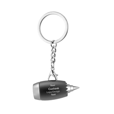 Customisable Design Image Logo Jet Engine Key Chain